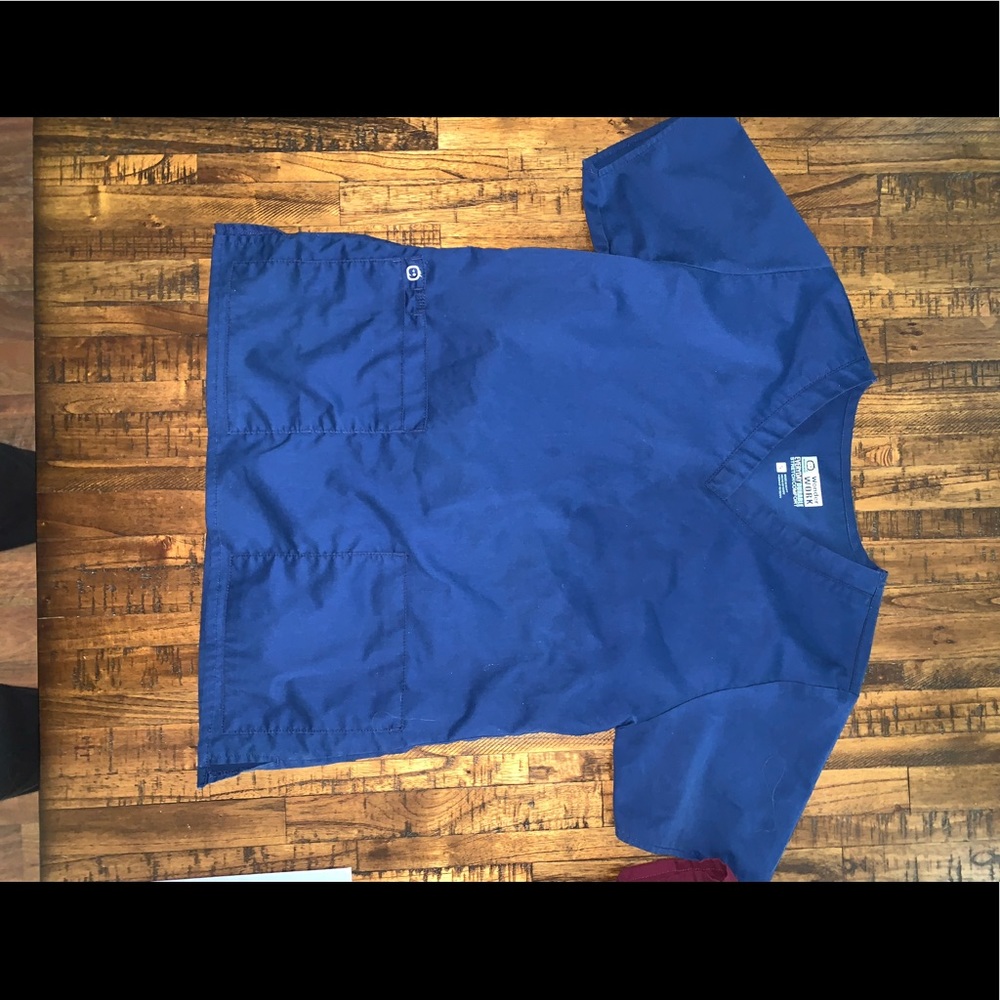 Navy scrub top